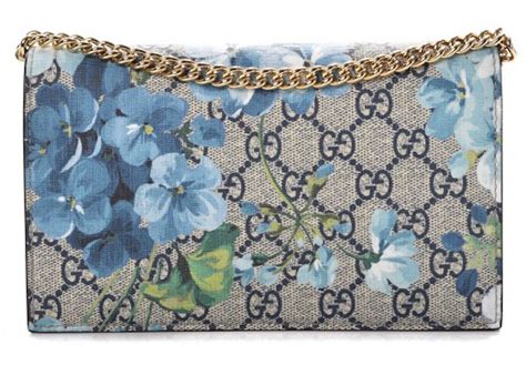 gucci blooms woc review|Gucci Blue Blooms Print Wallet on Chain Review! .